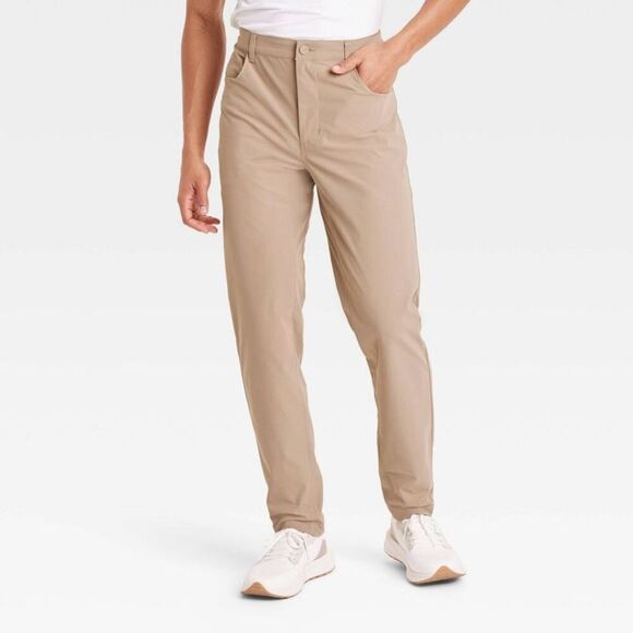 All In Motion - Men's 360 Lifestyle 5-Pocket Golf Pant - All In Mo Tan - Picture 1 of 3